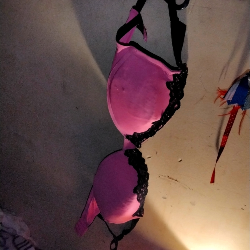 Bra, Size:40D, Black&Pink